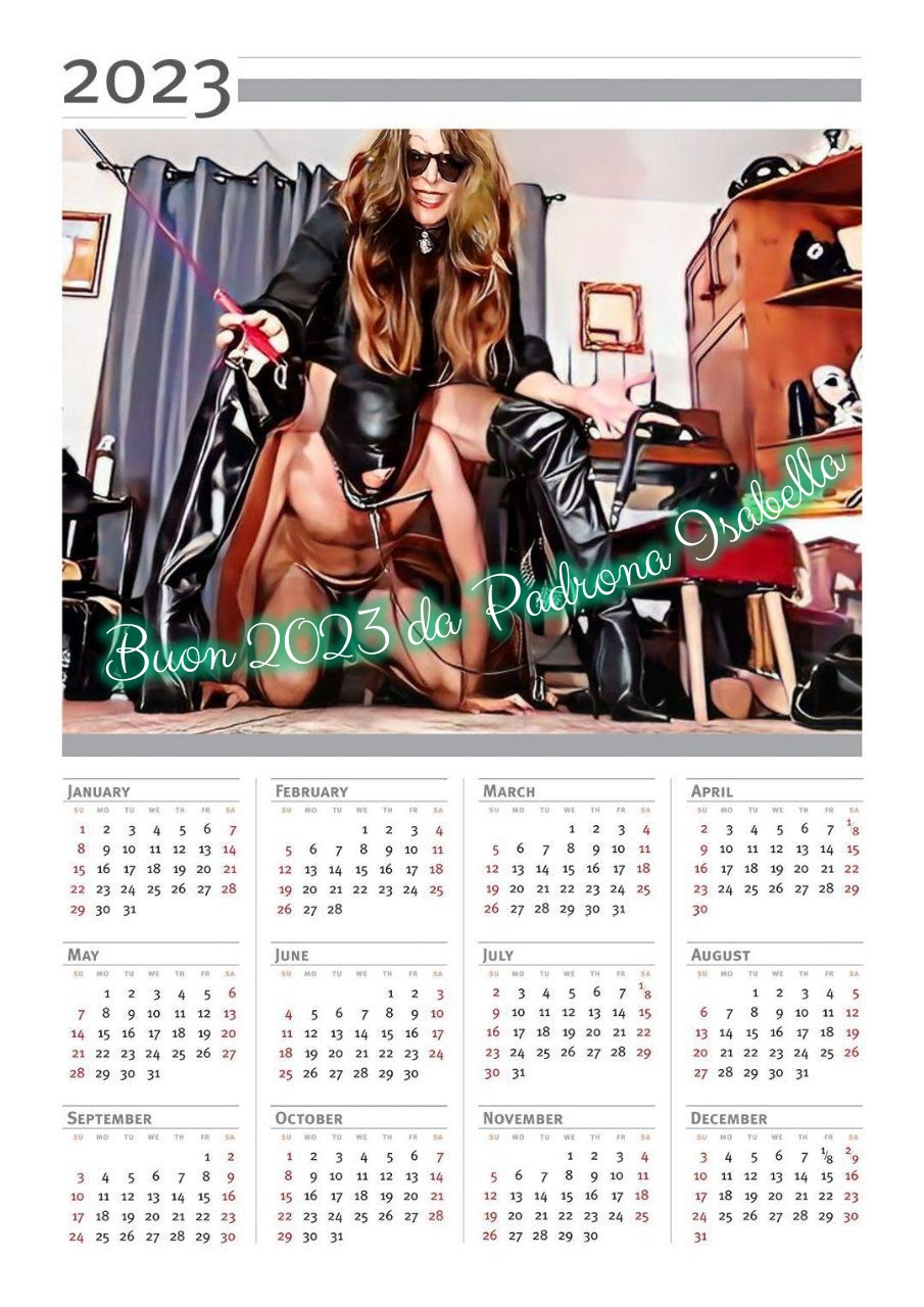 calendario Padrona Isabella Mistress